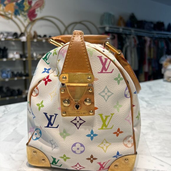 Louis Vuitton Monogram Multicolor Speedy 30 White - Picture 10 of 12